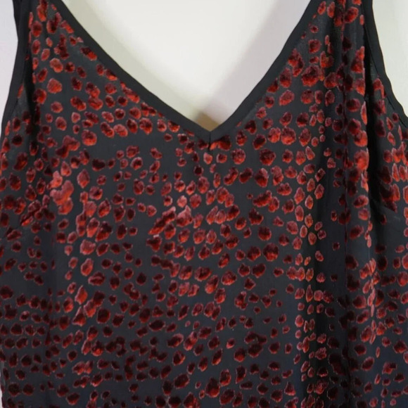 WAYF Lamont Dress Red Black Animal Leopard Print Sleeveless Women’s Size Medium - Picture 3 of 8